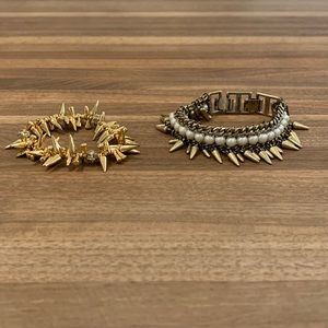 Two spike bracelets must sell together